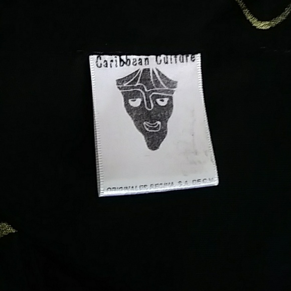 Caribbean Culture handpainted rayon dress-one size - Picture 6 of 6